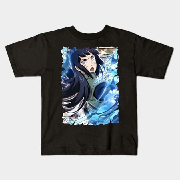 HINATA HYUGA MERCH VTG Kids T-Shirt by funnymushroomz